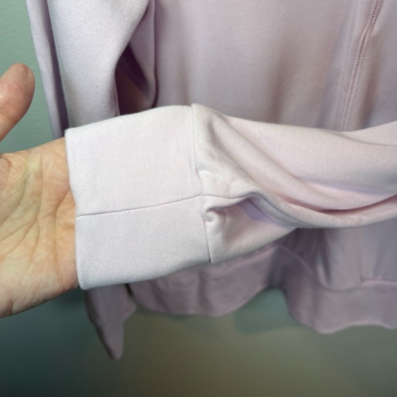 Fabletics Women's Rosaline Deep V-Neck Pullover Sweatshirt Pink Oversized Medium - Picture 6 of 13